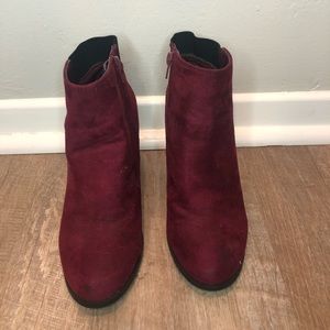 Maroon Booties